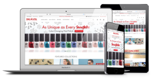 New responsive layout makes finding and purchasing color-changing merchandise a breeze.