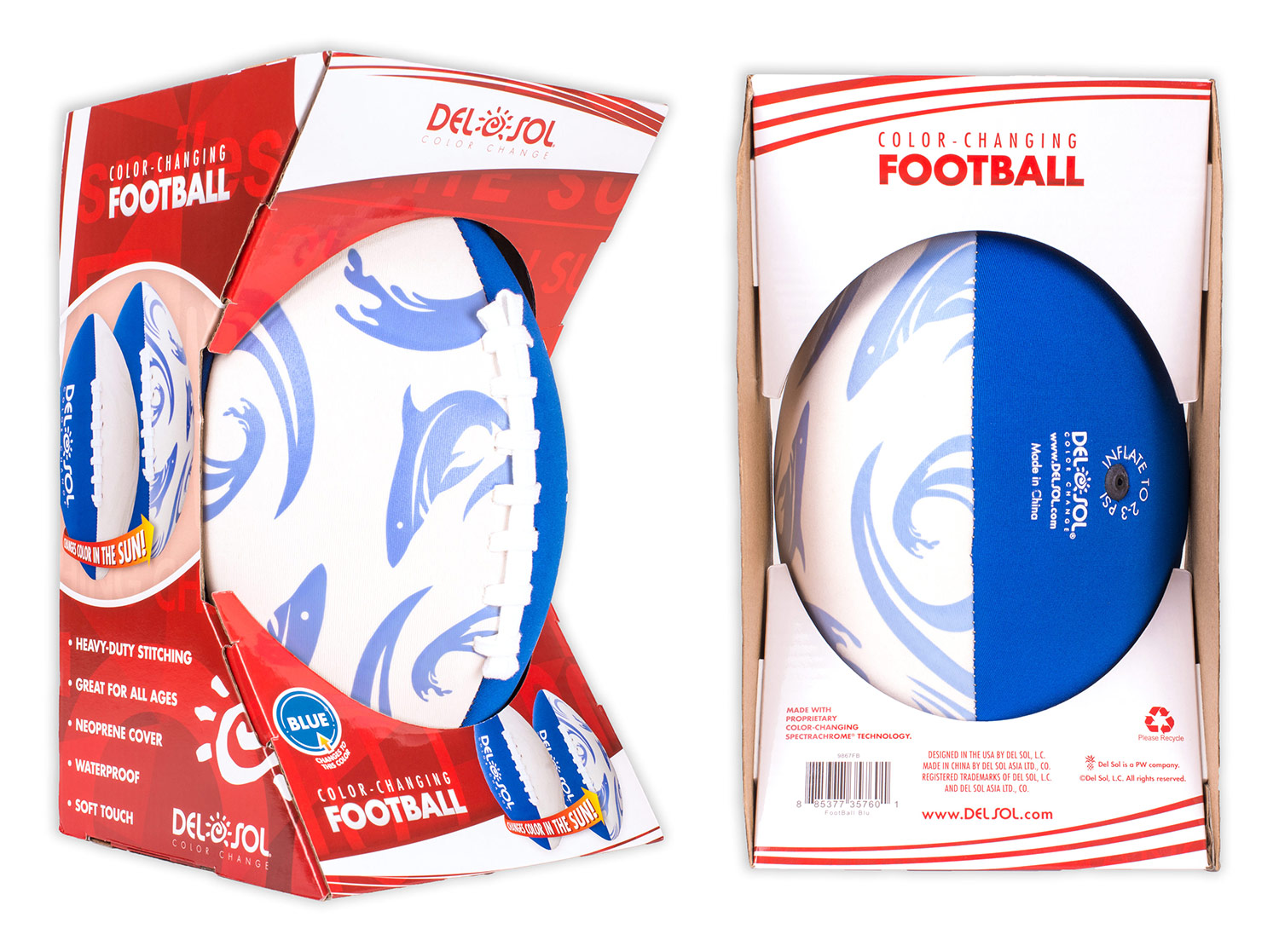 Created new football packaging to match the look & feel of our other products, while providing something sporty to appeal to kids and parents.