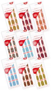 Multiple colors of appliqués that all change color in the sun! Designed packaging that could be used no matter which color is inserted into it.