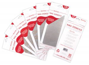 Designed a set of salon quality nail stencils for use with Del Sol's color-changing nail polish.