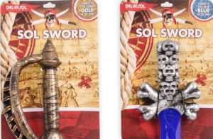 Designed 2 packaging variations for 2 models of Del Sol color-changing swords.